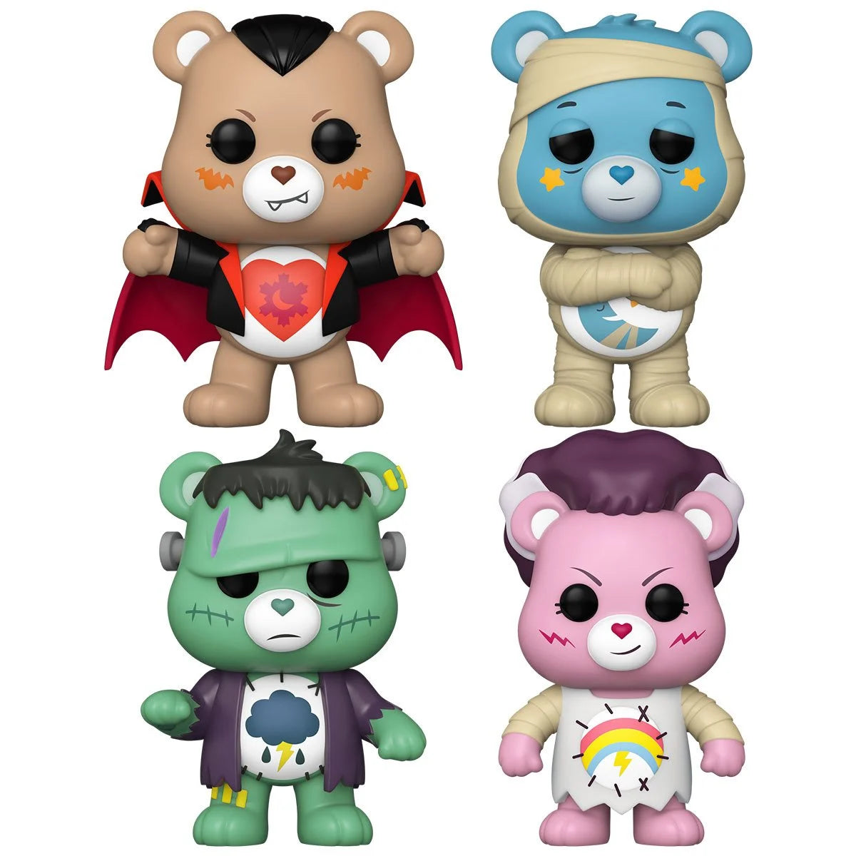 CARE BEARS x UNIVERSAL MONSTERS Funko Pop Vinyl figure Bundle