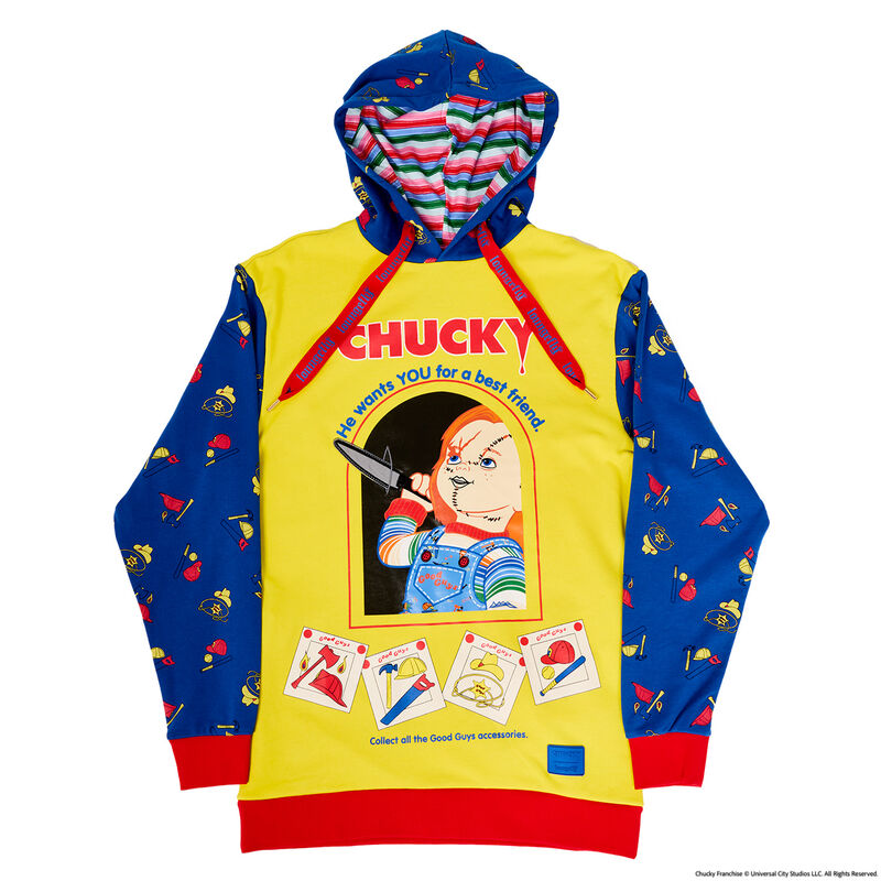 CHILD'S PLAY | Chucky Good Guys Unisex Hoodie- by Loungefly-Apparel-Classic Horror Shop