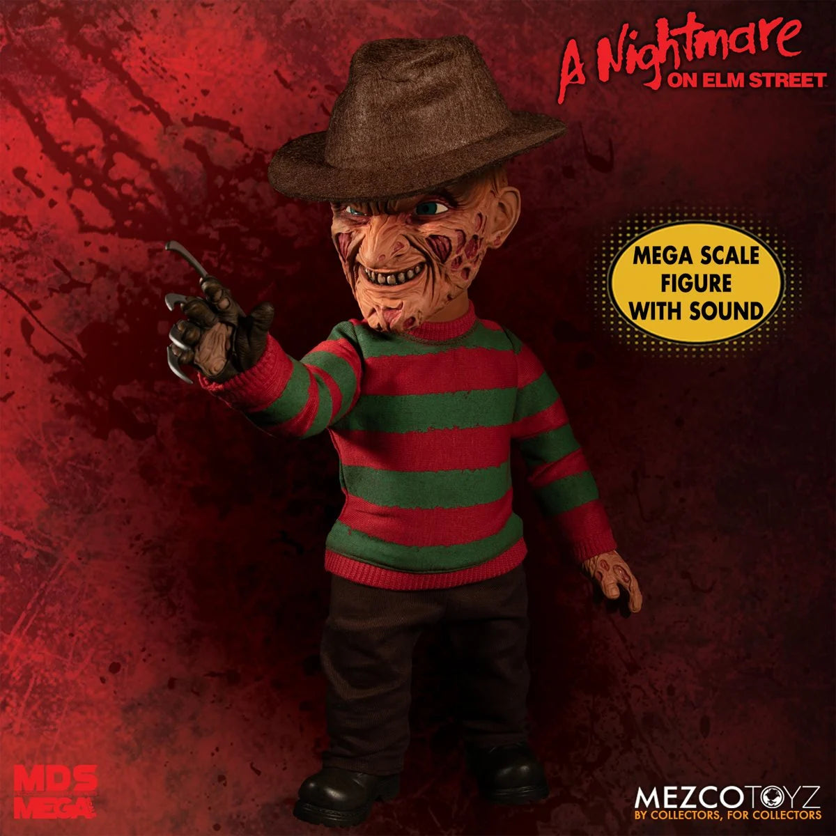 A NIGHTMARE ON ELM STREET | 15 Inch Freddy Krueger Talking Mega-Scale Doll-Action Figure-MZ25890-Classic Horror Shop