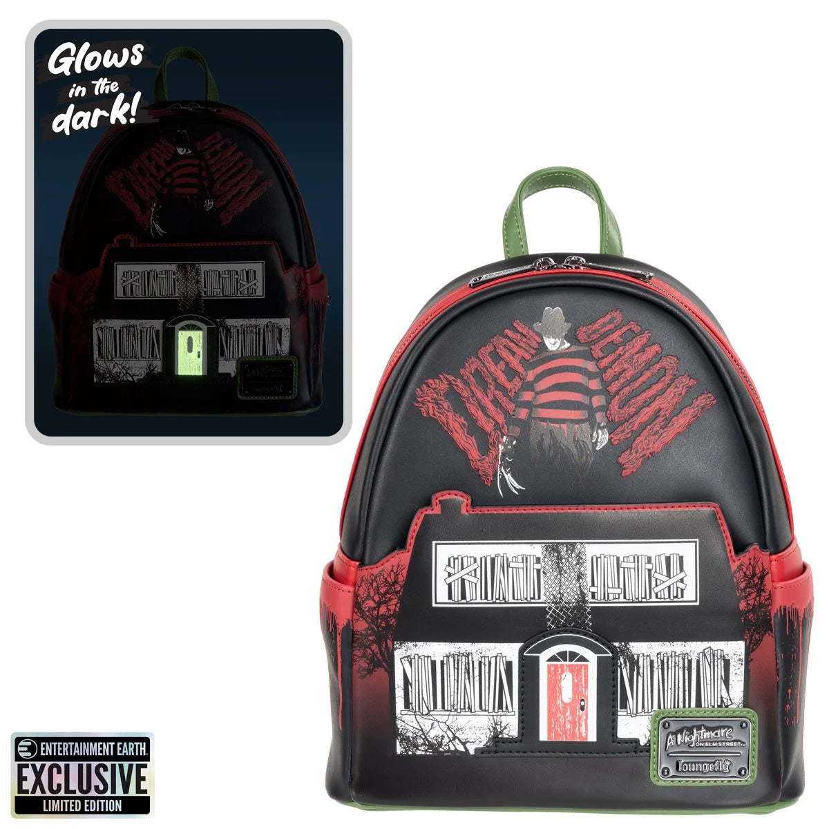 A NIGHTMARE ON ELM ST | Freddy Krueger Loungefly Mini-Backpack - Limited Edition!-Bag-LFNOEBK007-Classic Horror Shop