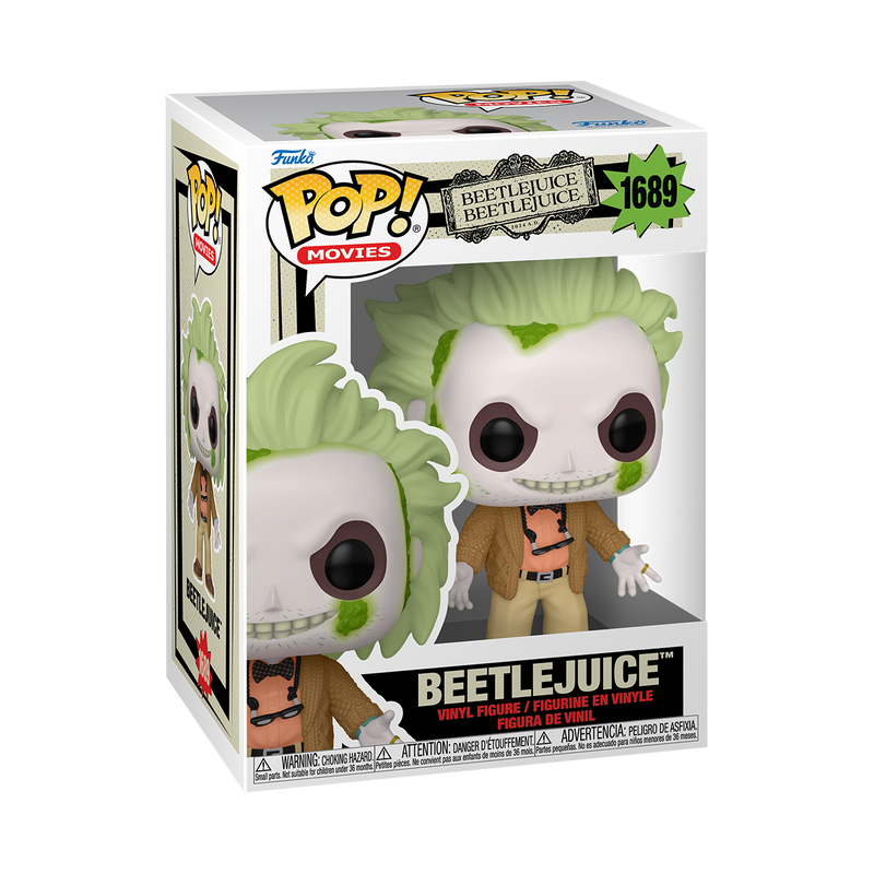 BEETLEJUICE BEETLEJUICE Beetlejuice In Cardigan Pop! Vinyl Funko #1689