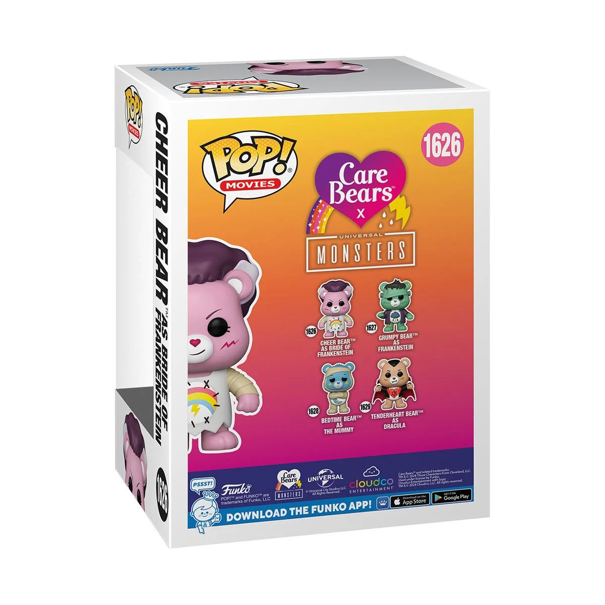 CARE BEARS x UNIVERSAL MONSTERS | Cheer Bear As Bride of Frankenstein-Funko-FU81537-Classic Horror Shop