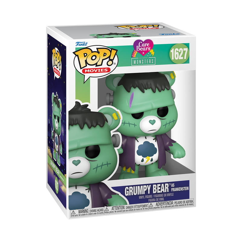 CARE BEARS x UNIVERSAL MONSTERS | Grumpy Bear Frankenstein Pop! #1627-Funko-FU81536-Classic Horror Shop