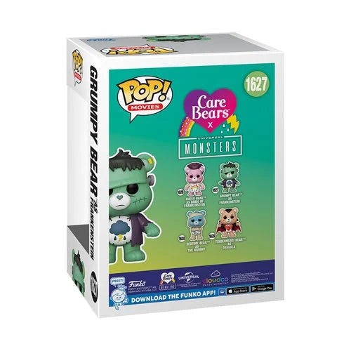 CARE BEARS x UNIVERSAL MONSTERS | Grumpy Bear Frankenstein Pop! #1627-Funko-FU81536-Classic Horror Shop