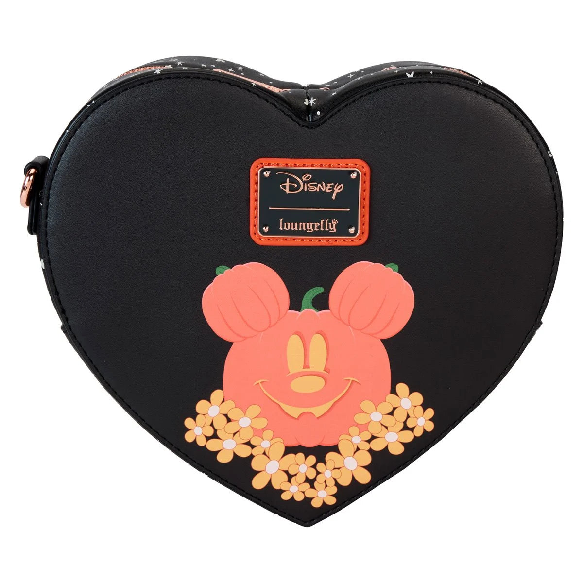 Disney Mickey Minnie Floral Ghost Glow Halloween Loungefly Crossbody Bag