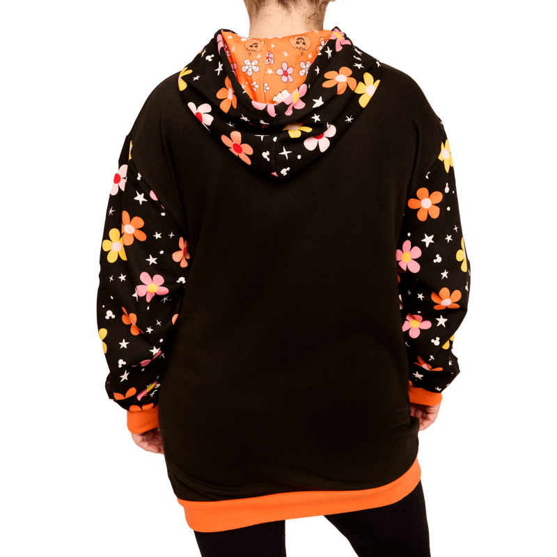 Disney Mickey Minnie Floral Ghost Glow Unisex Hoodie Loungefly