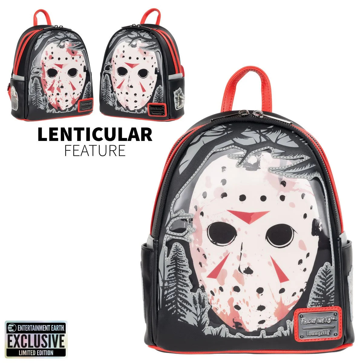 FRIDAY THE 13TH | Jason Voorhees Loungefly Lenticular Mini-Backpack - Limited Edition!-Bag-LFFRIBK0011-Classic Horror Shop