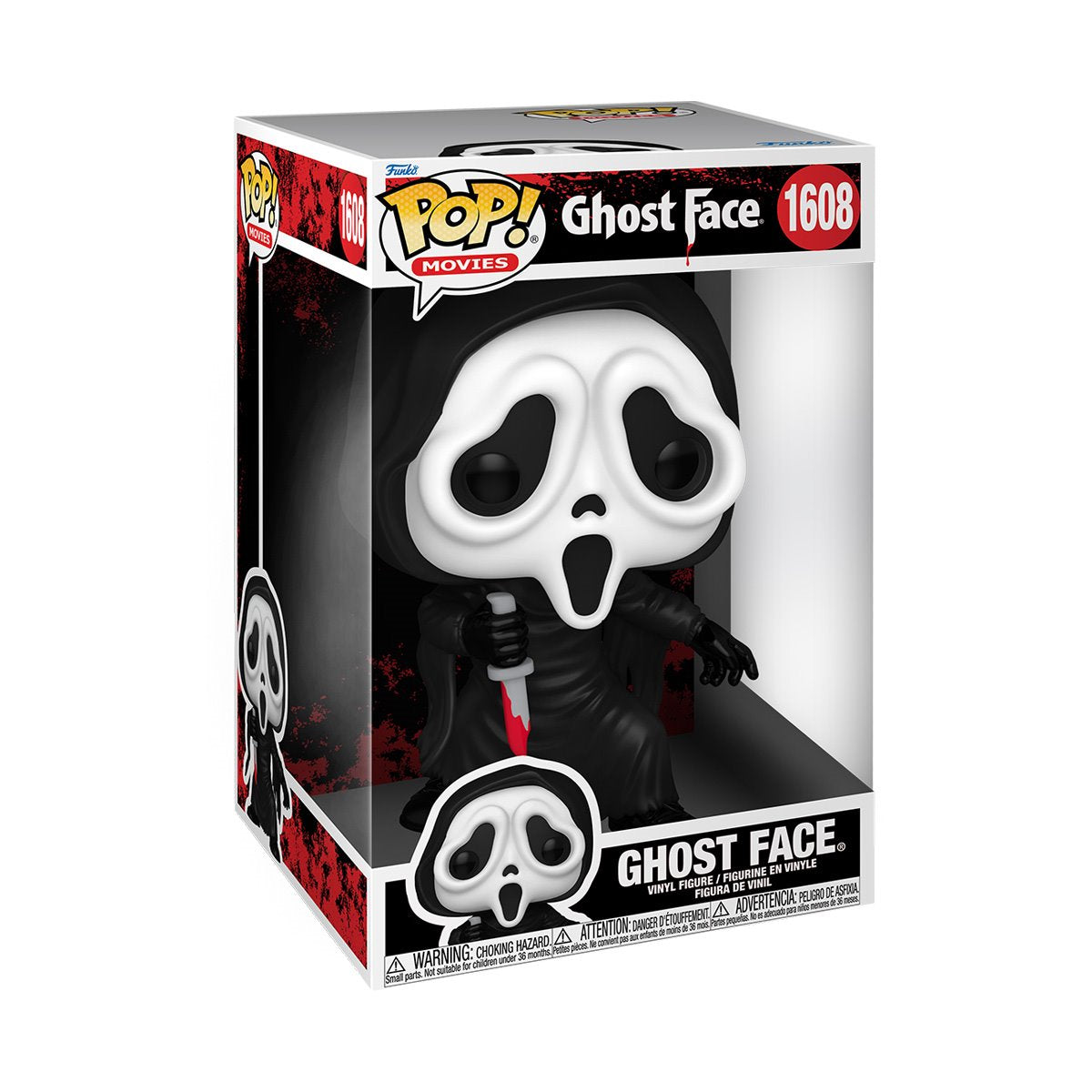 SCREAM | Ghost Face With Knife Jumbo Funko Pop! #1608-Action Figure-FU80695-Classic Horror Shop