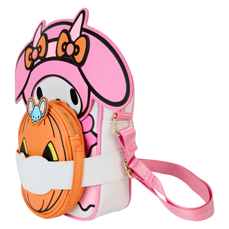 HELLO KITTY Sanrio My Melody Pumpkin Crossbuddies Crossbody Bag with Coin Bag