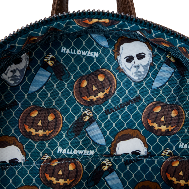 HALLOWEEN 1978 | Michael Myers Pumpkin Glow Mini Backpack With Coin Bag-Bag-LFCOMBK0004-Classic Horror Shop