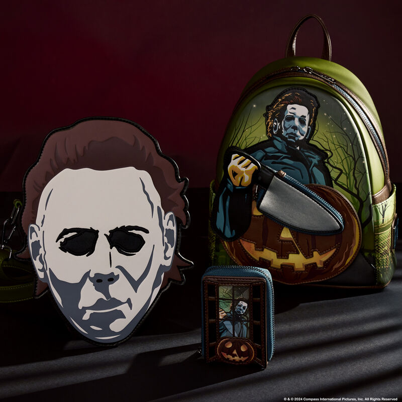 HALLOWEEN 1978 | Michael Myers Pumpkin Glow Mini Backpack With Coin Bag-Bag-LFCOMBK0004-Classic Horror Shop