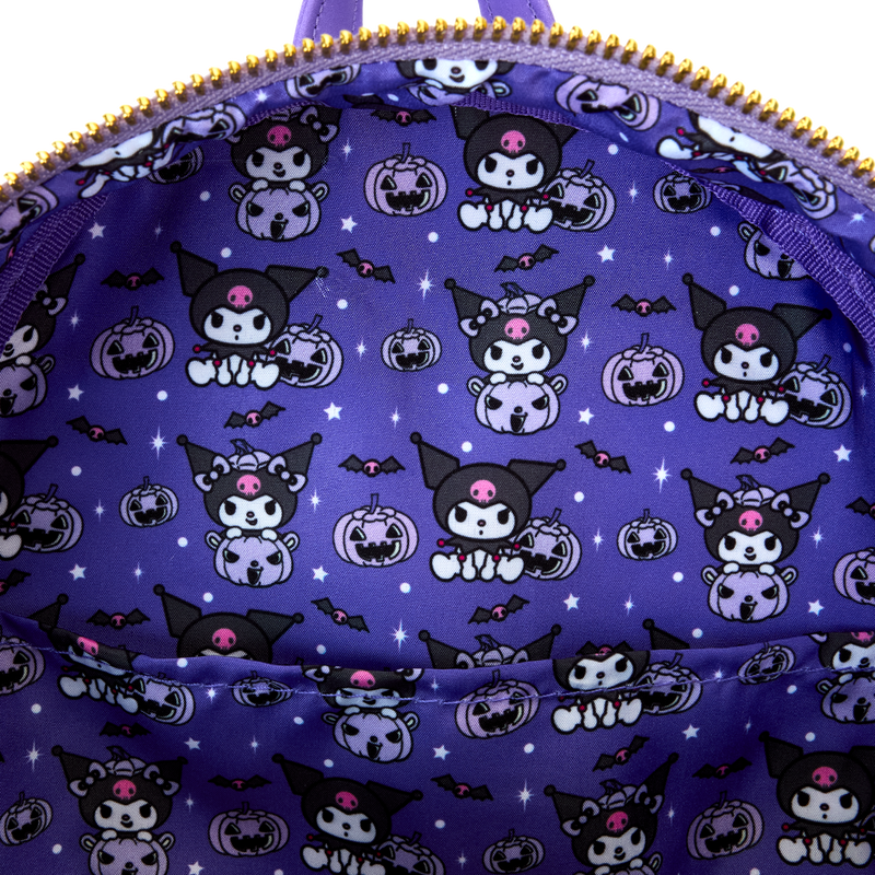 HELLO KITTY - Sanrio Kuromi Pumpkin Loungefly Mini Backpack-Bag-LFSANBK0537-Classic Horror Shop