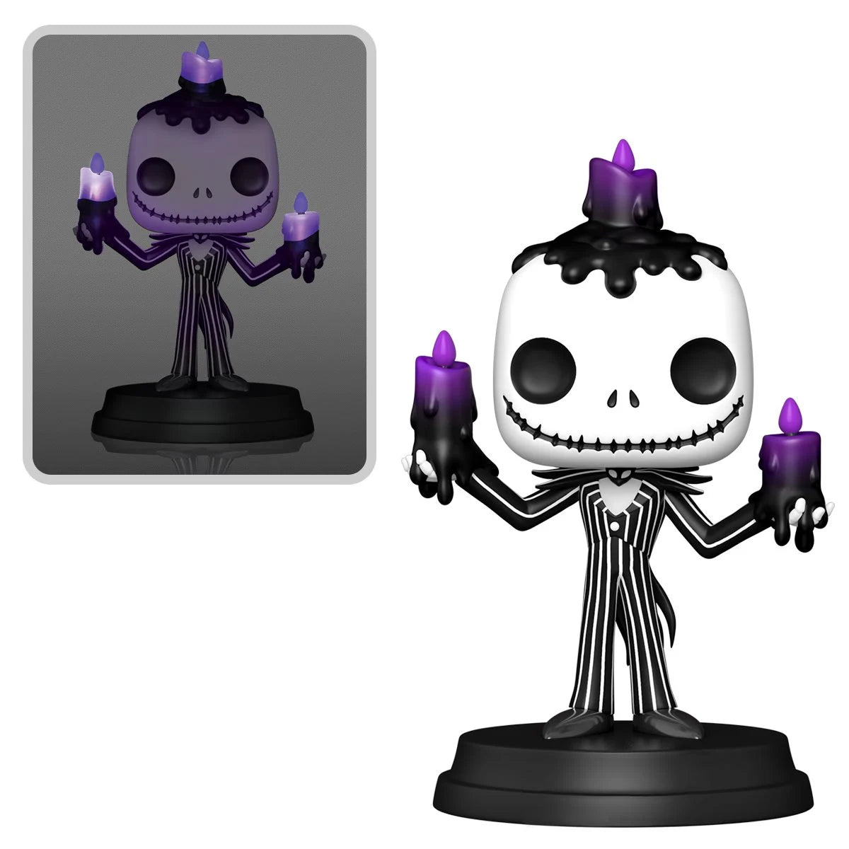 NIGHTMARE BEFORE CHRISTMAS Jack Skellington Light Up Super Pop Funko 1501