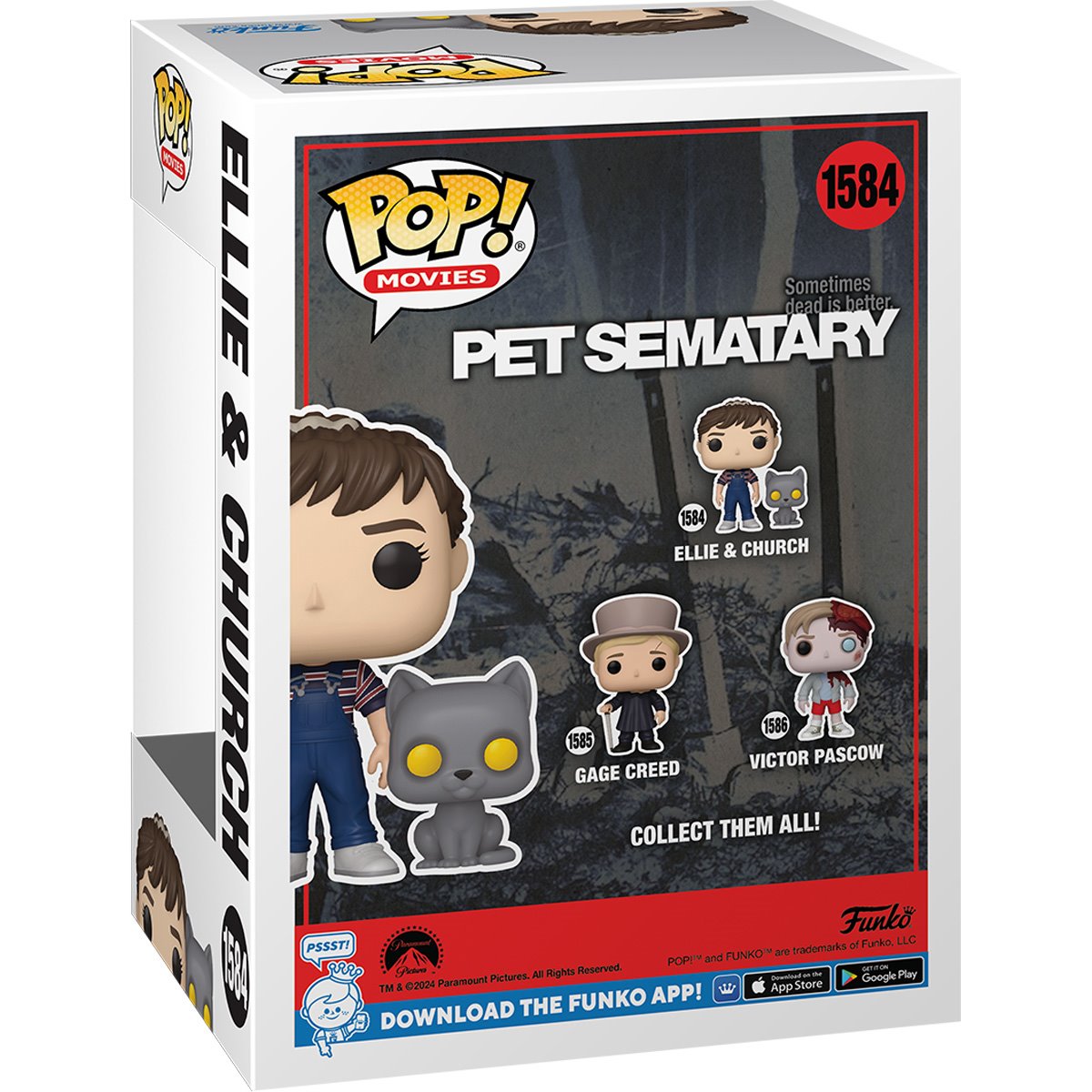 PET SEMATARY | Ellie and Church - Funko Pop! Vinyl Figure # 1584-Funko-FU80714-Classic Horror Shop