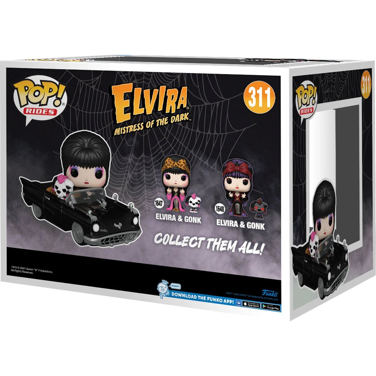 ELVIRA | Elvira and Gonk Pop! Rides Deluxe - Figure #311 AVAILABLE NOW!-Funko-FU80693-Classic Horror Shop