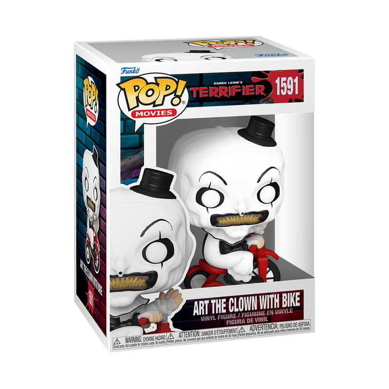 TERRIFIER | Art The Clown with Bike #1591 Funko Pop! Vinyl Figure-Funko-FU80706-Classic Horror Shop