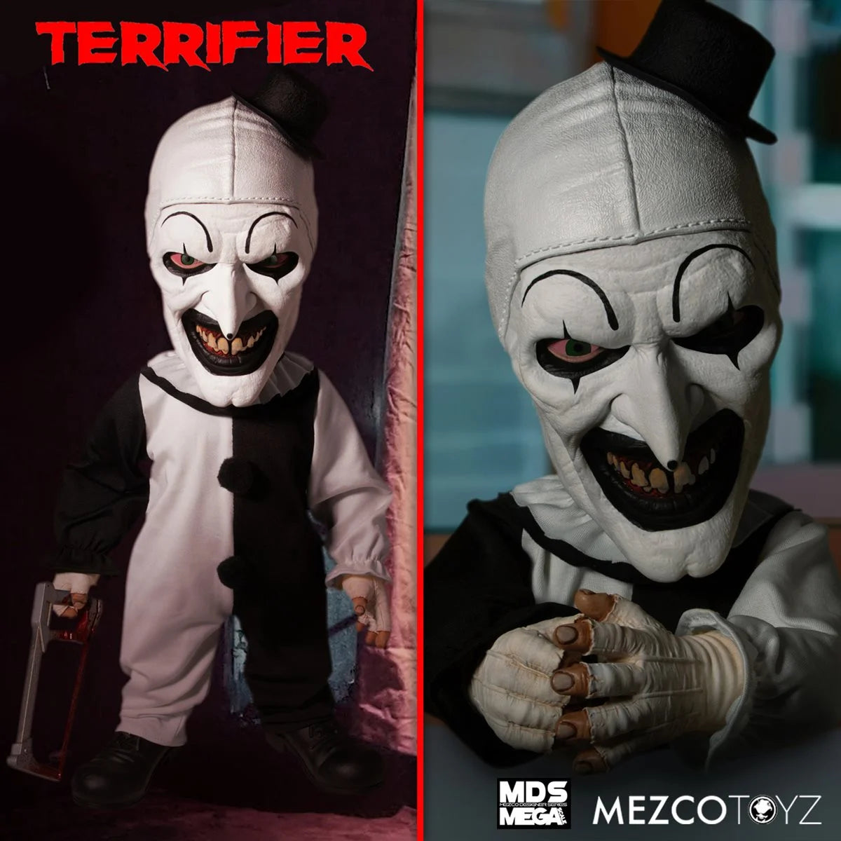 TERRIFIER 2 | 15 Inch Art The Clown Talking Mega-Scale Doll-Action Figure-MZ24020-Classic Horror Shop