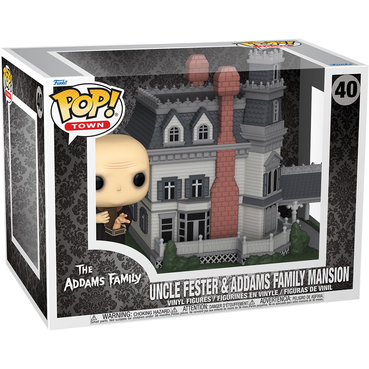 THE ADDAMS FAMILY | Uncle Fester & Addams Family Mansion Pop! Town #40-Funko-FU81208-Classic Horror Shop