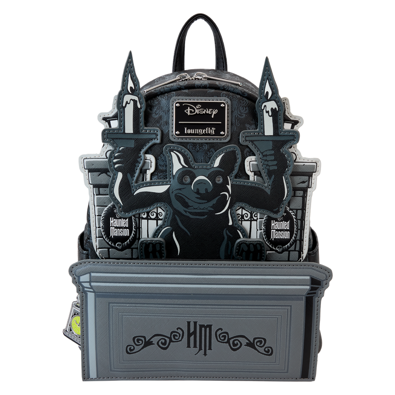 DISNEY - The Haunted Mansion Gargoyle Wallpaper Light Up Glow Mini Backpack-Bag-LFWDBK3740-Classic Horror Shop