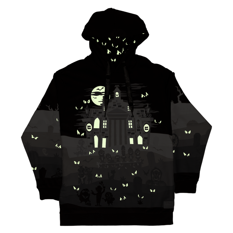 DISNEY - The Haunted Mansion Graveyard Glow Unisex Hoodie-Apparel-Classic Horror Shop