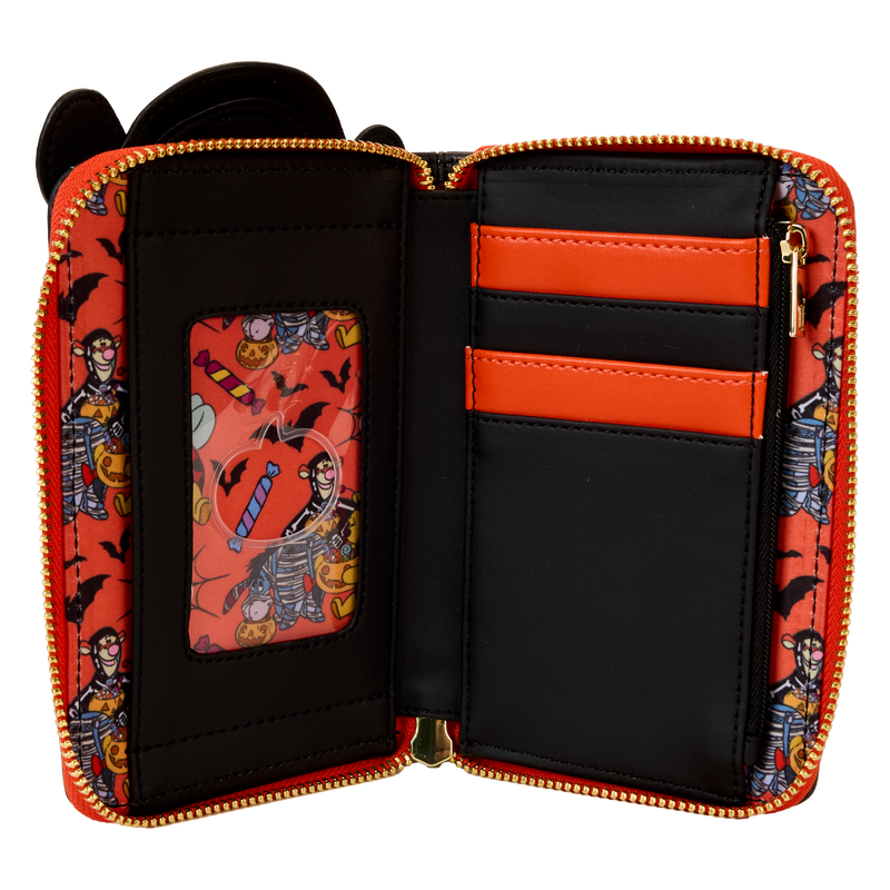 DISNEY - Winnie The Pooh Skeleton Tigger Glow Zip Around Loungefly Wallet-Wallet-LFWDWA3132-Classic Horror Shop