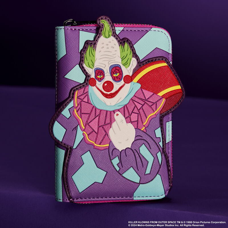 KILLER KLOWNS FROM OUTER SPACE - Jumbo Cosplay Glow Zip Around Wallet-Bag-LFKKLWA0002-Classic Horror Shop