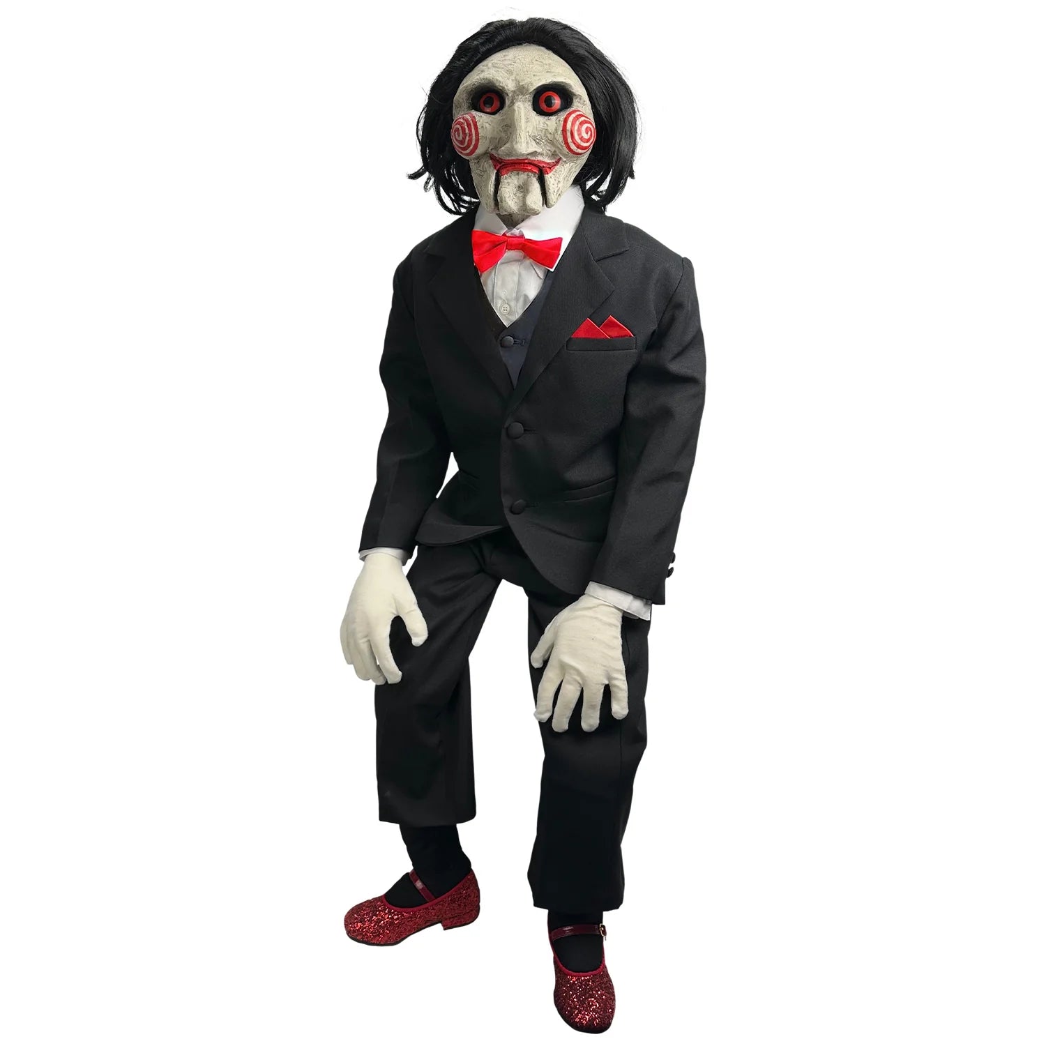 SAW | Billy Deluxe Puppet Prop With Sounds and Motion-Dolls and Puppets-MAMALG102-Classic Horror Shop