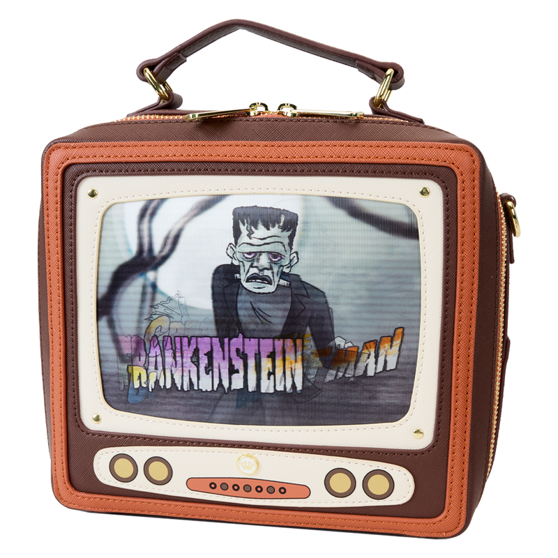 UNIVERSAL MONSTERS | Vintage TV Triple Lenticular Crossbody Bag-Bag-LFUMTB0006-Classic Horror Shop