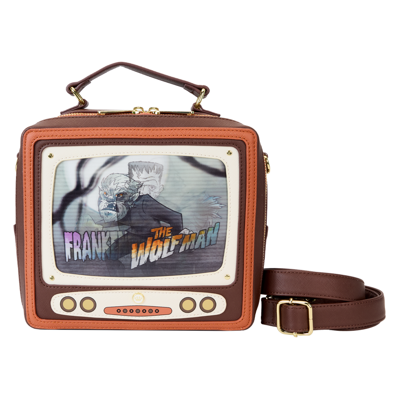 UNIVERSAL MONSTERS | Vintage TV Triple Lenticular Crossbody Bag-Bag-LFUMTB0006-Classic Horror Shop